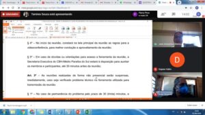 38ª Reunião Plenária Ordinária do Comitê Médio Paraíba do Sul Videoconferência