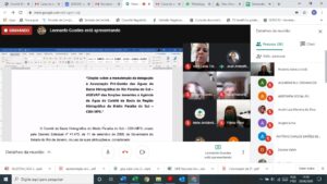 16ª Reunião Plenária Extraordinária do Comitê Médio Paraíba do Sul Videoconferência